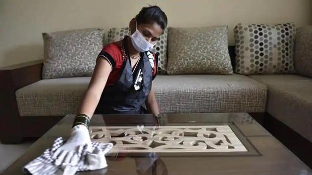 While several residents’ welfare associations (RWAs) in the city have allowed domestic help to return to work, there are some which have or are in the process of putting in place rules for their movement within colonies. (Photo: Vidya Subramanian/HT) While several residents’ welfare associations (RWAs) in the city have allowed domestic help to return to work, there are some which have or are in the process of putting in place rules for their movement within colonies. (Photo: Vidya Subramanian/HT)