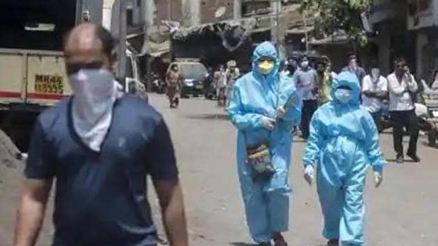 Ulhasnagar has reported a spike in Covid-19 positive cases and the tally stands at 137. (HT photo/ Satyabrata Tripathy) Ulhasnagar has reported a spike in Covid-19 positive cases and the tally stands at 137. (HT photo/ Satyabrata Tripathy)