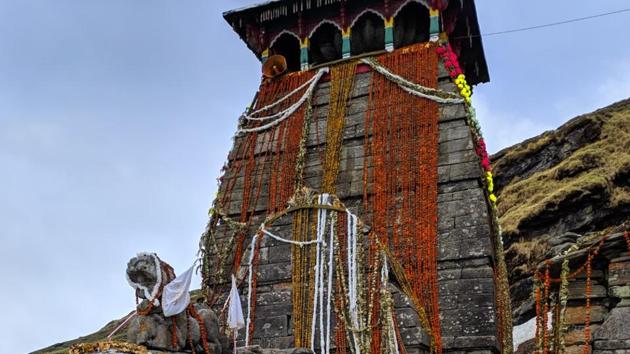 A view of the Tungnath shrine in Rudraprayag district. (HT Photo/Suparna Roy) A view of the Tungnath shrine in Rudraprayag district. (HT Photo/Suparna Roy)