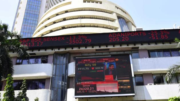 While valuations on the broader benchmark MSCI Asia Pacific Index have begun to approach their pre-virus levels, India’s S&P BSE Sensex Index trades at about 19 times earnings, well below its peak of about 30 times in December. (Anshuman Poyrekar/HT Photo) While valuations on the broader benchmark MSCI Asia Pacific Index have begun to approach their pre-virus levels, India’s S&P BSE Sensex Index trades at about 19 times earnings, well below its peak of about 30 times in December. (Anshuman Poyrekar/HT Photo)
