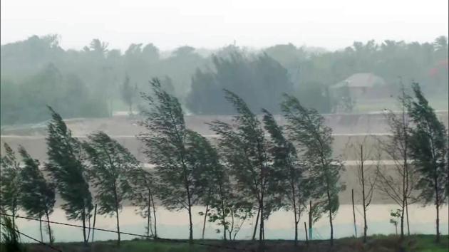 Heavy rain and strong wind continue to lash Chandipur in Odisha on May 20. The authorities have begun to evacuate low-lying areas in Amphan’s projected trail of destruction, only the second “super cyclone” to form over the Bay of Bengal since records began. (ANI)