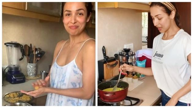 Malaika Arora has discovered her inner chef during the lockdown and has been sharing pictures and videos of her culinary experiments, from besan laddoos to Malabari stew.
