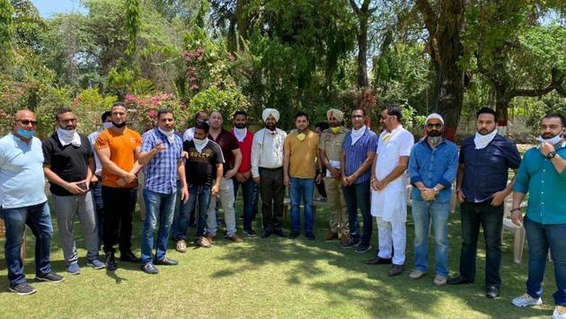 Members of Punjabi Amateur Body Building Association in Ferozepur on Thursday. (HT Photo) Members of Punjabi Amateur Body Building Association in Ferozepur on Thursday. (HT Photo)