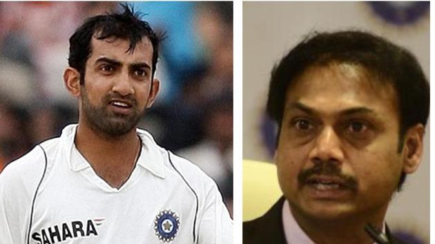 Gautam Gambhir and MSK Prasad (HT Collage) Gautam Gambhir and MSK Prasad (HT Collage)