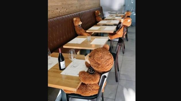 This restaurant in Germany is proving that to be ‘beary’ true. (Reddit/@Abollix) This restaurant in Germany is proving that to be ‘beary’ true. (Reddit/@Abollix)