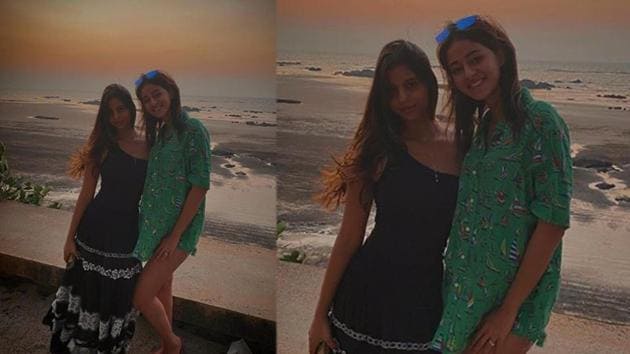 Ananya Panday wishes Suhana Khan with a throwback picture from their Alibaug outing.