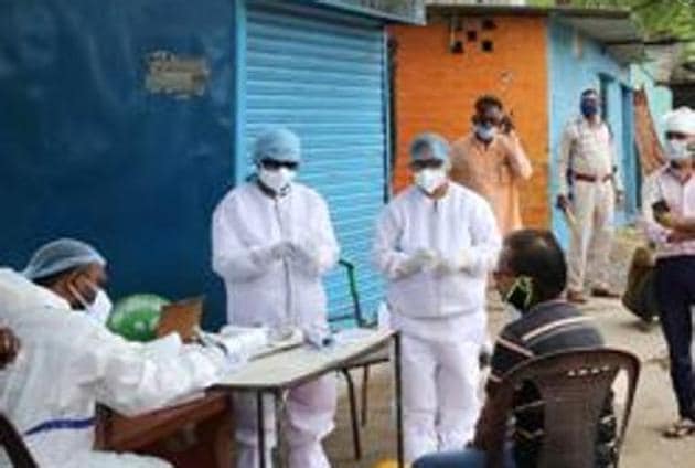 The NDRF official has been admitted to an isolation ward in the Central Armed Police Forces’ (CAPFs) Referral hospital in Greater Noida on Thursday. (PTI) The NDRF official has been admitted to an isolation ward in the Central Armed Police Forces’ (CAPFs) Referral hospital in Greater Noida on Thursday. (PTI)
