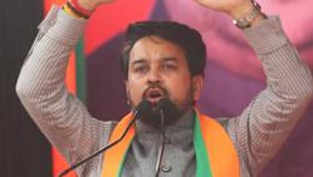 Emphasising that the Modi government is sensitive to the needs of people and businesses, Anurag Thakur said, the ministry is taking the inputs from various sectors.0. (HT Photo)