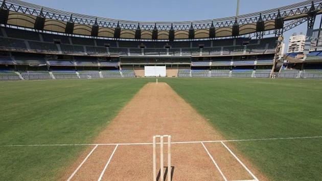 The pitch of Wankhede stadium, Mumbai Cricket Association (representational image)(Hindustan Times via Getty Images)