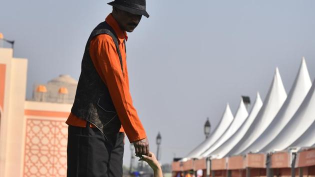 20th ‘Hunar Haat’ was organised at the India Gate lawns in New Delhi earlier this year in February. (HT Photo) 20th ‘Hunar Haat’ was organised at the India Gate lawns in New Delhi earlier this year in February. (HT Photo)