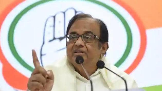 File photo of Congress leader P Chidambaram. (Photo Burhaan Kinu/HT) File photo of Congress leader P Chidambaram. (Photo Burhaan Kinu/HT)