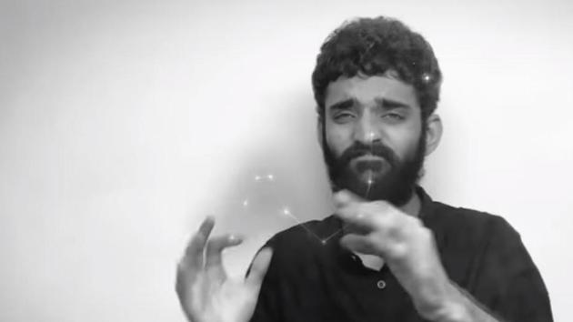 A still from Ranveer Singh’s sign language video Vartalap.