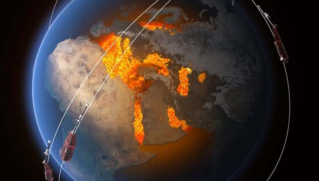 Earth’s magnetic field protects humanity from solar winds and harmful cosmic radiation which is vital for life on the planet.(Image Credit: ESA / ATG Medialab) Earth’s magnetic field protects humanity from solar winds and harmful cosmic radiation which is vital for life on the planet.(Image Credit: ESA / ATG Medialab)