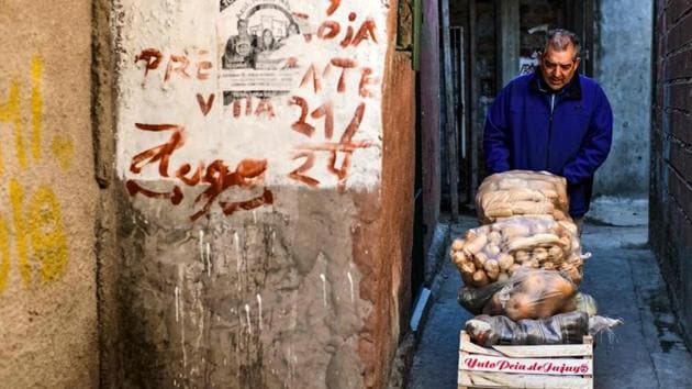 The South American nation, burdened by inflation near 50% and a shrinking economy even before the pandemic hit, missed the final deadline for $500 million of interest payments Friday. (AFP file photo. Representative image) The South American nation, burdened by inflation near 50% and a shrinking economy even before the pandemic hit, missed the final deadline for $500 million of interest payments Friday. (AFP file photo. Representative image)