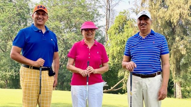 The club has issued guidelines for the safety of all its members and all precautions are being taken by the golfers. (HT PHOTO) The club has issued guidelines for the safety of all its members and all precautions are being taken by the golfers. (HT PHOTO)