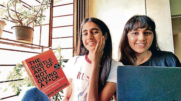 Jharna Mandowara with her sister Mitanshi in their high-rise apartment in Kandivli in suburban Mumbai. (HT Photo) Jharna Mandowara with her sister Mitanshi in their high-rise apartment in Kandivli in suburban Mumbai. (HT Photo)