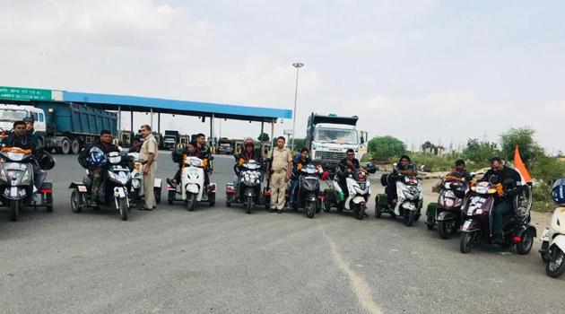 Founded by Ameer Siddiqui, the Eagle Specially Abled Riders group is trying to create a chain that reaches distressed people. Founded by Ameer Siddiqui, the Eagle Specially Abled Riders group is trying to create a chain that reaches distressed people.