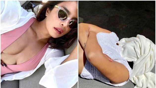 Priyanka Chopra in in Los Angeles with her husband Nick Jonas. Priyanka Chopra in in Los Angeles with her husband Nick Jonas.