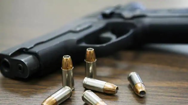 In a freak accident, a man shot himself in the ear late on Friday, only to have the bullet travel through his head, and out the other side, and hit his wife. In a freak accident, a man shot himself in the ear late on Friday, only to have the bullet travel through his head, and out the other side, and hit his wife.