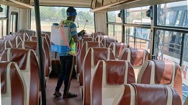 The relaxation for public transport came on the day Odisha reported 67 new cases with the virus spreading to 29 of the 30 districts. (Image used for representation). (HT PHOTO.) The relaxation for public transport came on the day Odisha reported 67 new cases with the virus spreading to 29 of the 30 districts. (Image used for representation). (HT PHOTO.)