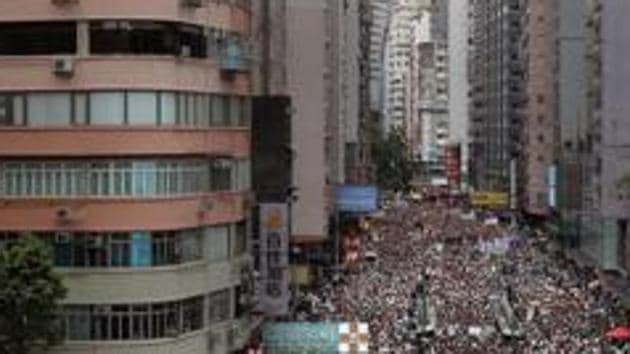 Senior Hong Kong officials defended China’s plan to enact the law, with Financial Secretary Paul Chan saying it will help quell ongoing political unrest in the city, the main threat to confidence in the financial sector. (AP Photo/Representative image) Senior Hong Kong officials defended China’s plan to enact the law, with Financial Secretary Paul Chan saying it will help quell ongoing political unrest in the city, the main threat to confidence in the financial sector. (AP Photo/Representative image)
