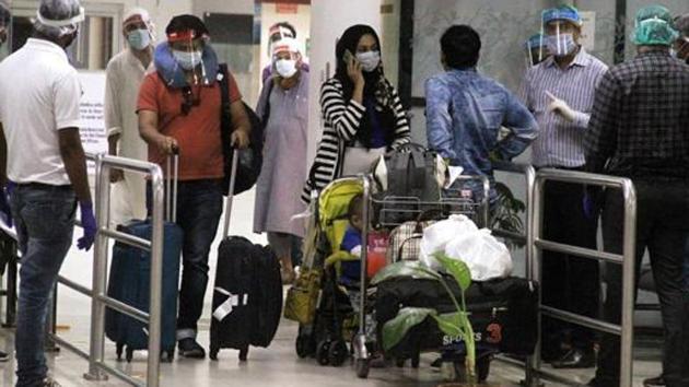 Uttar Pradesh, May 22 (ANI): Indian Nationals stranded in Malaysia arrives at Chaudhary Charan Singh Airport by a special flight in the late night, in Lucknow on Thursday. (ANI Photo)(ANI PHOTO.) Uttar Pradesh, May 22 (ANI): Indian Nationals stranded in Malaysia arrives at Chaudhary Charan Singh Airport by a special flight in the late night, in Lucknow on Thursday. (ANI Photo)(ANI PHOTO.)