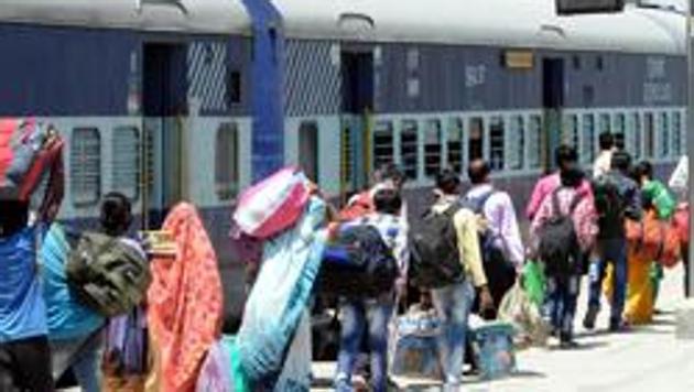 Those who died on board the Shramik Special trains were travelling to different destinations in three separate trains. (Bharat Bhushan / HT Photo used for representational purpose)