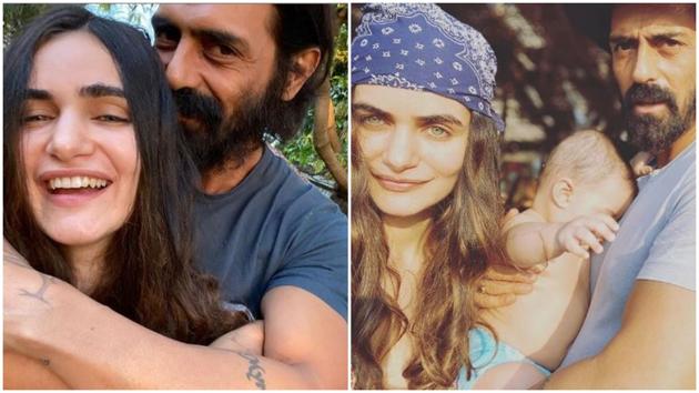 Arjun Rampal and Gabriella Demetriades are at his second home in Karjat with their son Arik.