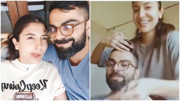 Anushka Sharma and Virat Kohli are spending an awesome time together. She even gave him a haircut.