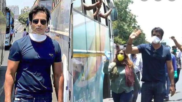 Sonu Sood has arranged several buses for the migrants in Maharashtra to reach their homes. Sonu Sood has arranged several buses for the migrants in Maharashtra to reach their homes.