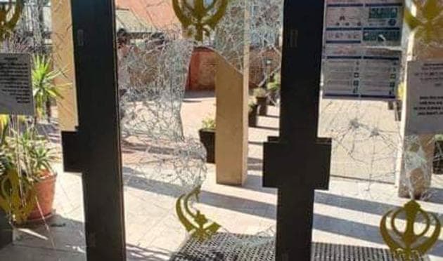 Images of the person caught on CCTV entering the premises were shared by the gurdwara on social media, while reporting the incident, causing concern and demands for his arrest. (FACEBOOK) Images of the person caught on CCTV entering the premises were shared by the gurdwara on social media, while reporting the incident, causing concern and demands for his arrest. (FACEBOOK)