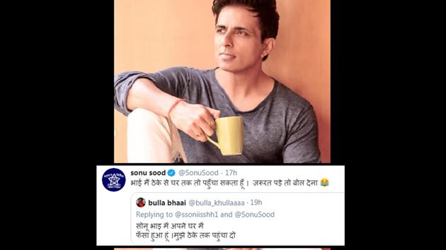 Sonu Sood answered this tweet as well with a reply that’s winning people over. (Twitter/Instagram@SonuSood) Sonu Sood answered this tweet as well with a reply that’s winning people over. (Twitter/Instagram@SonuSood)