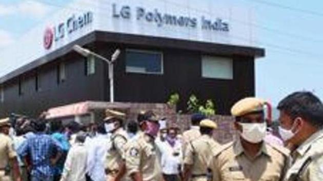 Toxic styrene gas spewed out of the plant near Visakhapatnam on May 7, killing at least 12 people and forcing hundreds to be hospitalised for treatment.(PTI)