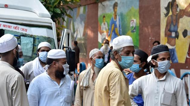 Members of Tablighi Jamaat gather for their final health check-up in Kolkata after arriving from New Delhi in this file photo. (ANI Photo) Members of Tablighi Jamaat gather for their final health check-up in Kolkata after arriving from New Delhi in this file photo. (ANI Photo)