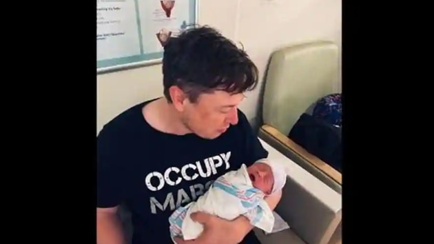 The image shows Elon Musk with his son.(Twitter/Elon Musk)