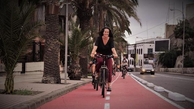 Yesenia Herrera Febles , a Spanish cyclist , stranded in Tripura for more than two months due to Covid-19 lockdown(HT photo) Yesenia Herrera Febles , a Spanish cyclist , stranded in Tripura for more than two months due to Covid-19 lockdown(HT photo)