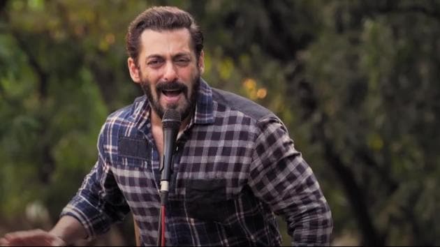 Salman Khan in a still from his new song, Bhai Bhai, which released on Eid.