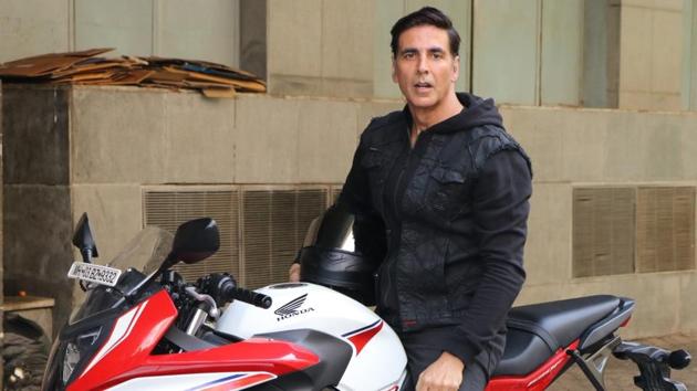 Actor Akshay Kumar arrives at the trailer launch of his upcoming film Sooryavanshi.(IANS) Actor Akshay Kumar arrives at the trailer launch of his upcoming film Sooryavanshi.(IANS)