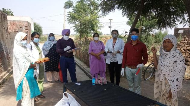 The civil surgeon said only four districts of Punjab were selected for the survey. The survey was first conducted in Patiala, followed by Jalandhar and then in Gurdaspur. Now the survey was being carried out in Ludhiana district. (HT Photo) The civil surgeon said only four districts of Punjab were selected for the survey. The survey was first conducted in Patiala, followed by Jalandhar and then in Gurdaspur. Now the survey was being carried out in Ludhiana district. (HT Photo)