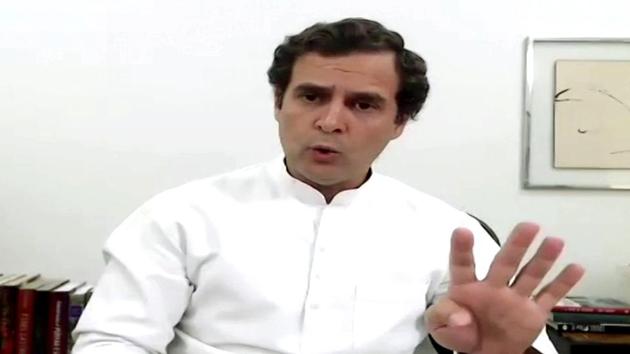 Congress leader Rahul Gandhi addresses a press conference in New Delhi on Tuesday. (ANI Photo) Congress leader Rahul Gandhi addresses a press conference in New Delhi on Tuesday. (ANI Photo)