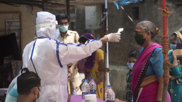 This month has seen 44,260 cases and 1,333 deaths in Maharashtra so far, which included 25,913 cases and 775 deaths in Mumbai. (Satyabrata Tripathy/HT Photo) This month has seen 44,260 cases and 1,333 deaths in Maharashtra so far, which included 25,913 cases and 775 deaths in Mumbai. (Satyabrata Tripathy/HT Photo)