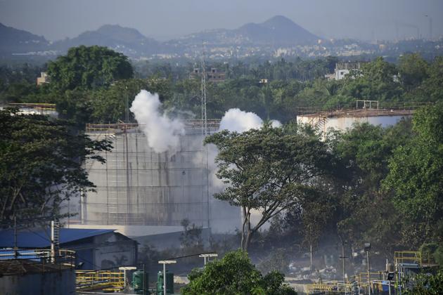 The G Polymers plant in Vishakhapatnam from where a leakage of styrene gas killed 12 people in May 7. (AP File Photo) The G Polymers plant in Vishakhapatnam from where a leakage of styrene gas killed 12 people in May 7. (AP File Photo)