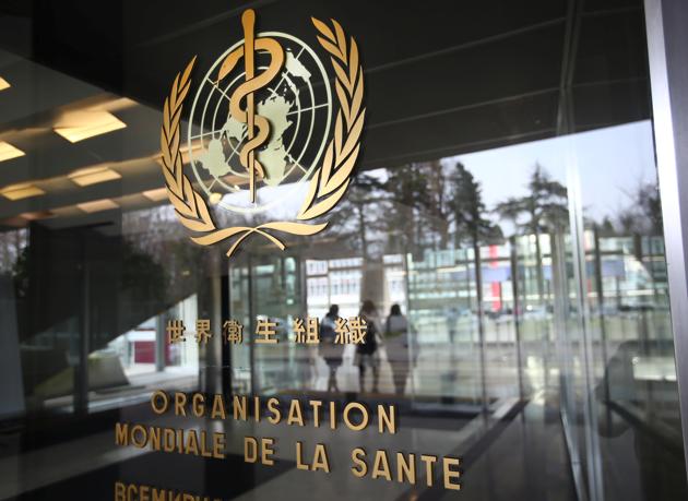 A logo is pictured outside a building of the World Health Organization, Geneva, Switzerland(REUTERS)