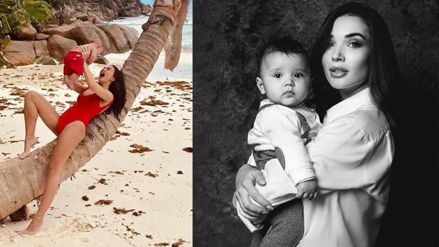 Amy Jackson and fiance George Panayiotou were blessed with a baby boy in September last month and his regular pictures on Instagram are proof the actor cannot have enough of the little one. Amy Jackson and fiance George Panayiotou were blessed with a baby boy in September last month and his regular pictures on Instagram are proof the actor cannot have enough of the little one.