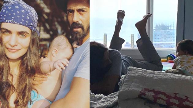 Arjun Rampal and girlfriend Gabriella Demetriades are yet to show the face of his ten-months-old son Arik. The actor is also a father to two teenage daughters. Arjun Rampal and girlfriend Gabriella Demetriades are yet to show the face of his ten-months-old son Arik. The actor is also a father to two teenage daughters.