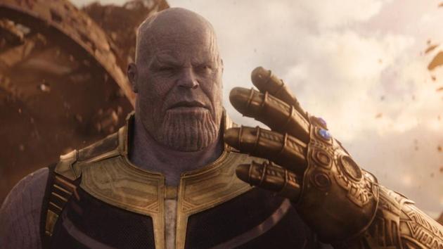 Thanos, as played by Josh Brolin in the Avengers films.