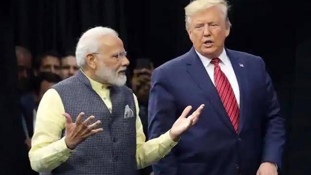 Prime Minister Narendra Modi with US President Donald Trump(Reuters file photo)