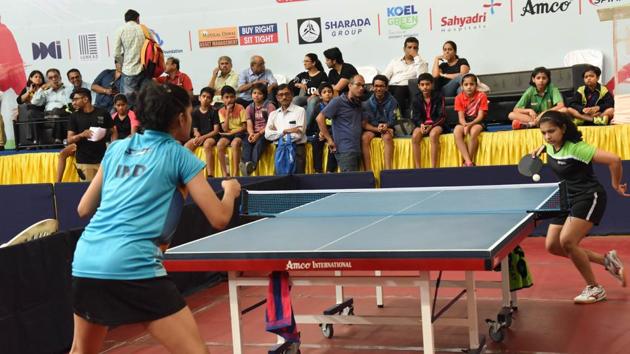 50th Inter district championship 81st Maharashtra State Table Tennis Championship.(HT PHOTO)