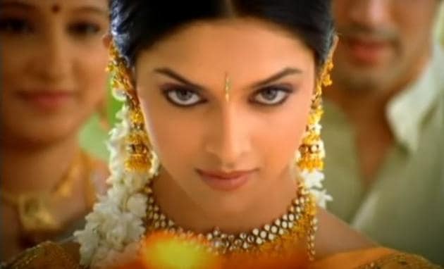 Deepika Padukone as a bride in an old ad.