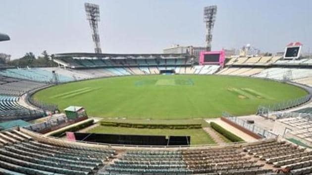 Kolkata: A view of the Eden Garden Stadium ahead in Kolkata(PTI)